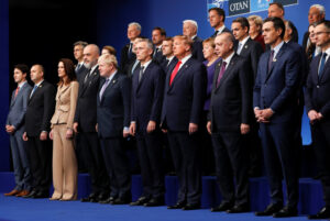 NATO Alliance leaders pose for a family photo during the annual NATO heads of government summit at the Grove Hotel in Watford, Britain December 4, 2019. REUTERS/Peter Nicholls/Pool - RC2COD9BCVF4